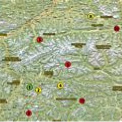 Αδιάβροχος χάρτης-οδηγός με περάσματα Ιταλίας Motoroute n.3