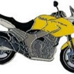Pin (καρφίτσα) Yamaha TDM 900 κίτρινο-μαύρο (μπρελόκ)