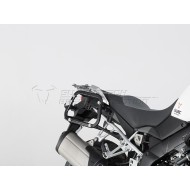 Σετ βάσεων και βαλιτσών SW-Motech TRAX ADV 37 lt. Suzuki DL 1000 V-Strom 14- ασημί