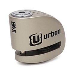 Κλειδαριά δισκόφρενου με συναγερμό Urban Security UR906M 6χιλ. ασημί