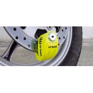 Κλειδαριά δισκόφρενου με συναγερμό Urban Security UR906Y 6χιλ. κίτρινη