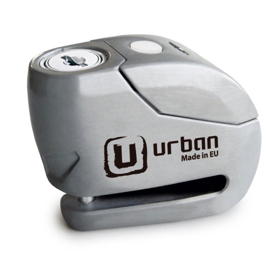 Κλειδαριά δισκόφρενου με συναγερμό Urban Security UR9Z 6χιλ. ασημί