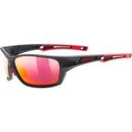 Γυαλιά UVEX Sportstyle 232 P μαύρα ματ-κόκκινα