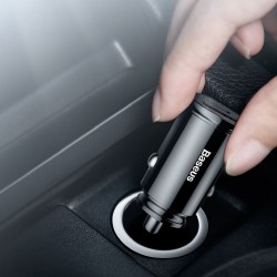 Αντάπτορας αλουμινίου Baseus USB + type C 30W 5A (fast charge)