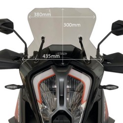Ζελατίνα WRS Touring ψηλή KTM 1290 Super Adventure S/R 21- σκούρο φιμέ