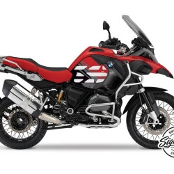 Αυτοκόλλητα ντεπόζιτου Wunderlich BMW R 1250 GS Adv. μαύρο-κόκκινο (σετ 2)