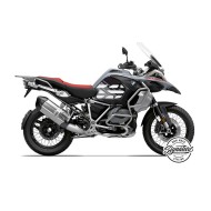 Αυτοκόλλητα ντεπόζιτου Wunderlich BMW R 1250 GS Adv. γκρι-μαύρο (σετ 2)