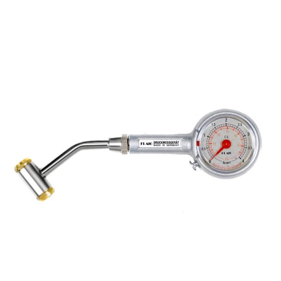 Αναλογικός μετρητής πίεσης ελαστικών ακριβείας Flaig με σύνδεση 90°