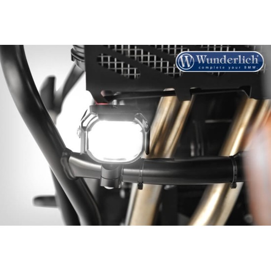 Προβολάκια Micro Flooter LED με βάσεις για κάγκελα Kawasaki Versys 650 μαύρα