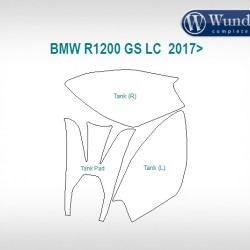 Διάφανο φίλμ προστασίας Wunderlich BMW R 1200 GS LC 17- (μικρό σετ)