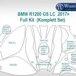 Διάφανο φίλμ προστασίας Wunderlich BMW R 1200 GS LC 17- (πλήρης σετ)