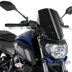Ζελατίνα PUIG New Generation Naked Touring Yamaha MT-07 18-20 μαύρη