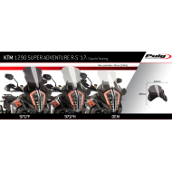 Ζελατίνα Puig Touring KTM 1290 Super Adventure S/R -20 σκούρο φιμέ (δεύτερη έκδοση)