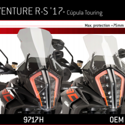 Ζελατίνα Puig Touring KTM 1290 Super Adventure S/R -20 σκούρο φιμέ (δεύτερη έκδοση)