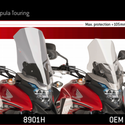 Ζελατίνα Puig Touring Honda CB 500 X 16- μαύρη