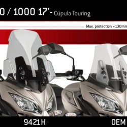 Ζελατίνα Puig touring Kawasaki Versys 650 15- σκούρο φιμέ