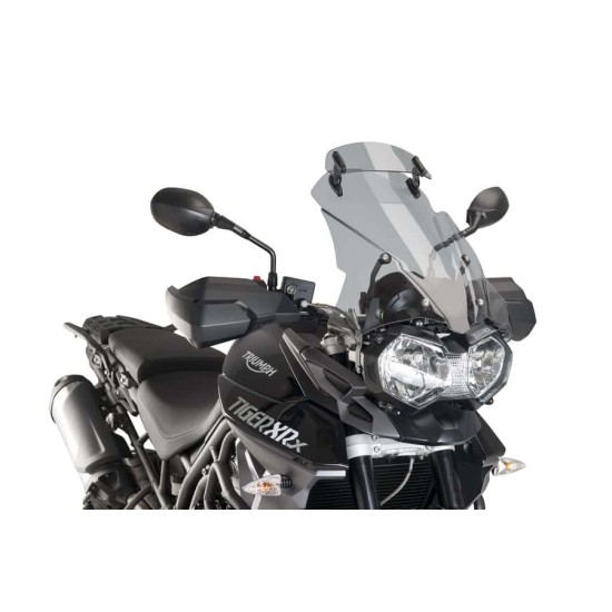 Ζελατίνα Puig Touring ρυθμιζόμενη με σπόιλερ Triumph Tiger 800/XC/XR ελαφρώς φιμέ -17