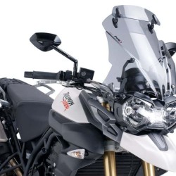 Ζελατίνα Puig Touring ρυθμιζόμενη με σπόιλερ Triumph Tiger 800/XC/XR ελαφρώς φιμέ -17