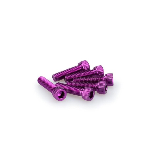 Βίδες από ανοδιωμένο αλουμίνιο, μωβ, PUIG 0473L Βίδες από ανοδιωμένο αλουμίνιο, μωβ, PUIG 0473L