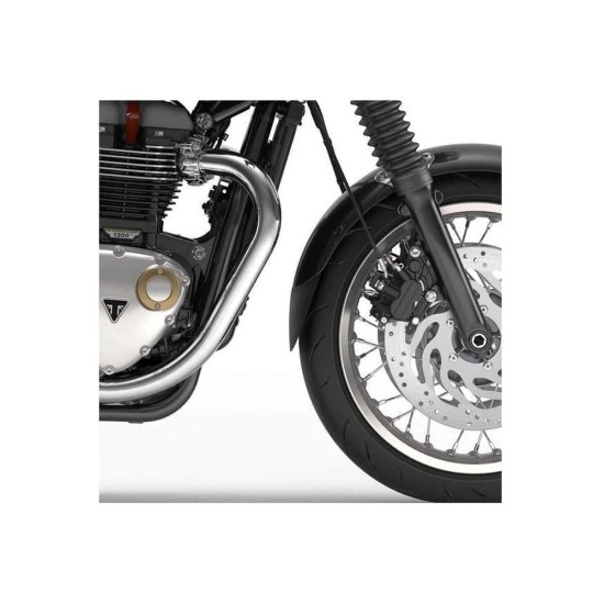 Επέκταση μπροστινού φτερού, μαύρη, PUIG 20809N TRIUMPH: THRUXTON 1200 2016-19