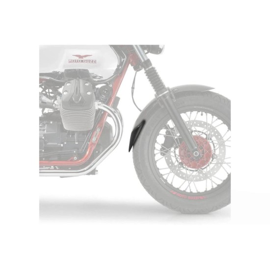Επέκταση μπροστινού φτερού, μαύρη, PUIG 21173N MOTO GUZZI: V7 850 SPECIAL 2021-, V7 III STONE 750 2017-22, V7 IV 850 CENTENARIO 2021-23