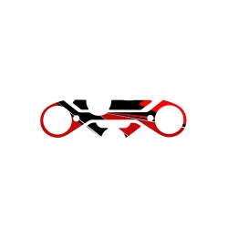 Προστατευτικό τιμονιού Radikal, κόκκινο, PUIG 21381R KTM: RC125 2022-, RC390 2022-