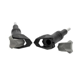R19 Προστατευτικά πλαισίου, μαύρα, PUIG 21621N SUZUKI: GSX-8S 2023-