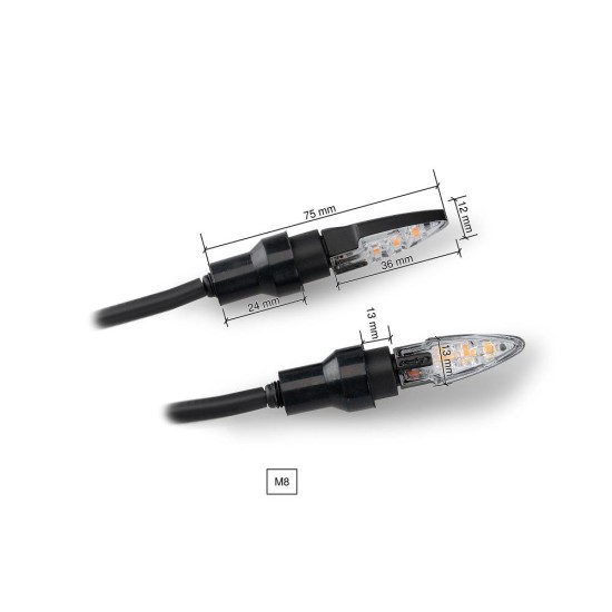 Φώτα Turn Lights Dart Black PUIG 21785N