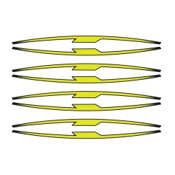 Λωρίδες ζάντας Performance Yellow PUIG 21833G