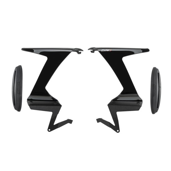 Πλευρικά spoilers αγώνων, μαύρα, PUIG 21858N KAWASAKI: ZX-6R NINJA 2024-