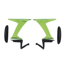 Πλευρικά spoilers αγώνων, πράσινα, PUIG 21858V KAWASAKI: ZX-6R NINJA 2024-