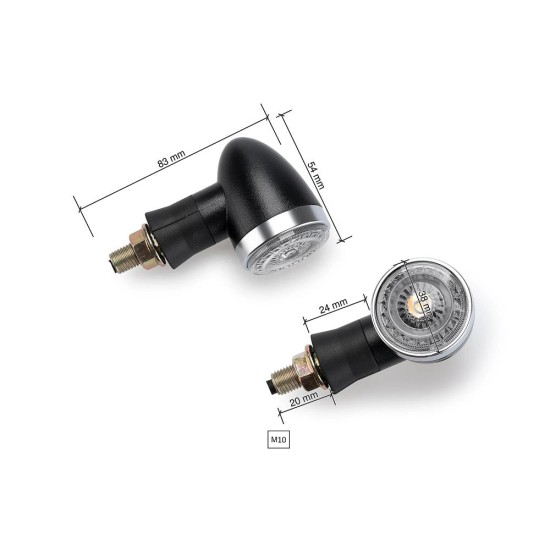 Φώτα «Turn Lights» Radiant Black της PUIG 21899N