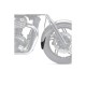 Επέκταση μπροστινού φτερού, μαύρη, PUIG 22985N TRIUMPH: THUNDERBIRD 2009-18 Επέκταση μπροστινού φτερού, μαύρη, PUIG 22985N TRIUMPH: THUNDERBIRD 2009-18