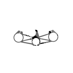 Προστατευτικό τιμονιού Radikal, γκρι, PUIG 3478U KAWASAKI: ZX-6R 636 NINJA 2013-17, ZX-6R NINJA 2018-23