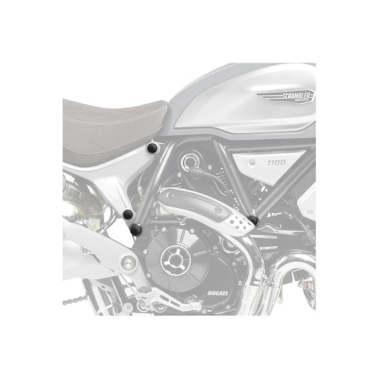 Τάπες πλαισίου, μαύρες, PUIG 3522N DUCATI: SCRAMBLER 1100 2018-20 Τάπες πλαισίου, μαύρες, PUIG 3522N DUCATI: SCRAMBLER 1100 2018-20