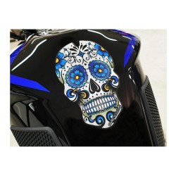 Tank Pads στήθους «Skull» μπλε PUIG 3673A
