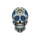 Tank Pads στήθους «Skull» μπλε PUIG 3673A
