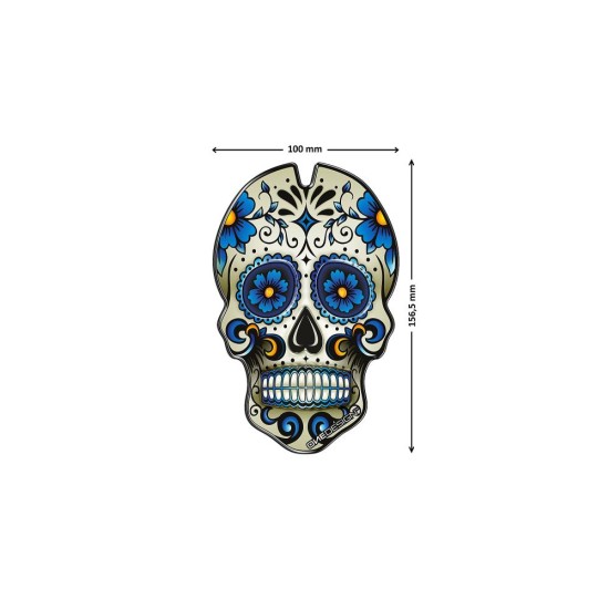 Tank Pads στήθους «Skull» μπλε PUIG 3673A