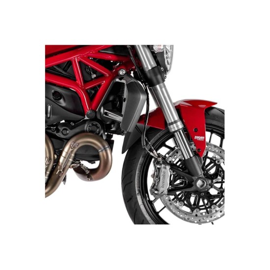 Επέκταση μπροστινού φτερού, μαύρη, PUIG 3897N DUCATI: MONSTER 1200 2014-20, MONSTER 821 2014-20, MONSTER 937 2021-25