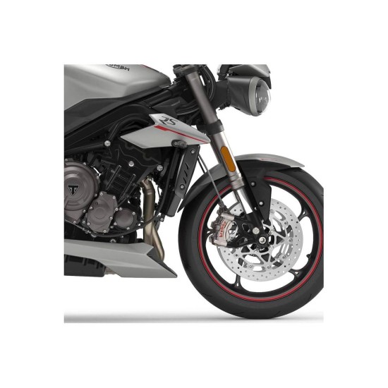 Επέκταση μπροστινού φτερού, μαύρη, PUIG 3898N TRIUMPH: SPEED TRIPLE 1050 RS 2018-20, SPEED TRIPLE 1050 S 2019-20, STREET TRIPLE 765 R 2017-