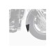 Επέκταση μπροστινού φτερού, μαύρη, PUIG 3902N TRIUMPH: ROCKET III CLASSIC 2006-09