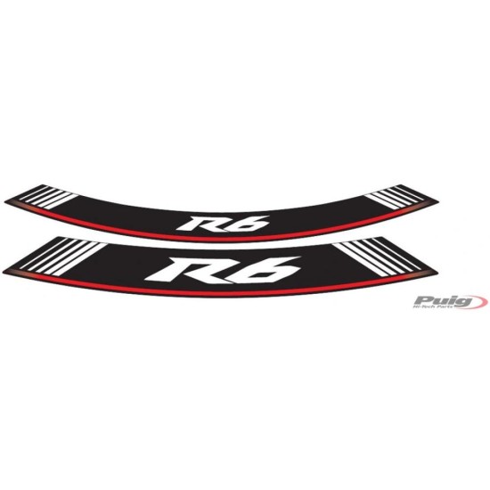 Εσωτερικά αυτοκόλλητα ζάντας Silver PUIG 5530P YAMAHA: YZF-R6 2003-17 / 2021-24 Εσωτερικά αυτοκόλλητα ζάντας Silver PUIG 5530P YAMAHA: YZF-R6 2003-17 / 2021-24