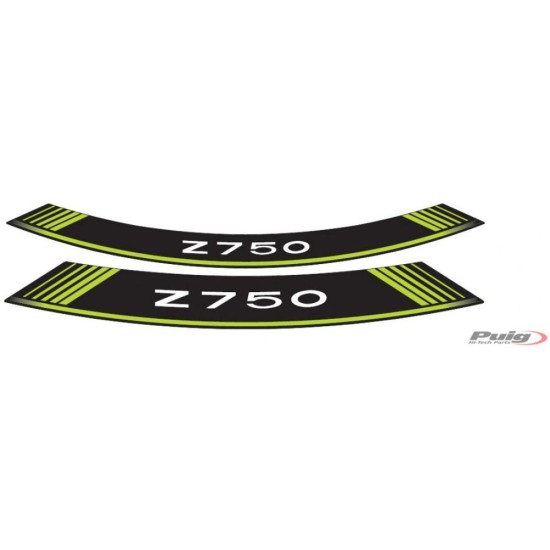 Εσωτερικά αυτοκόλλητα ζάντας Green PUIG 5545V KAWASAKI: Z750 2004-12, Z750R 2011-12