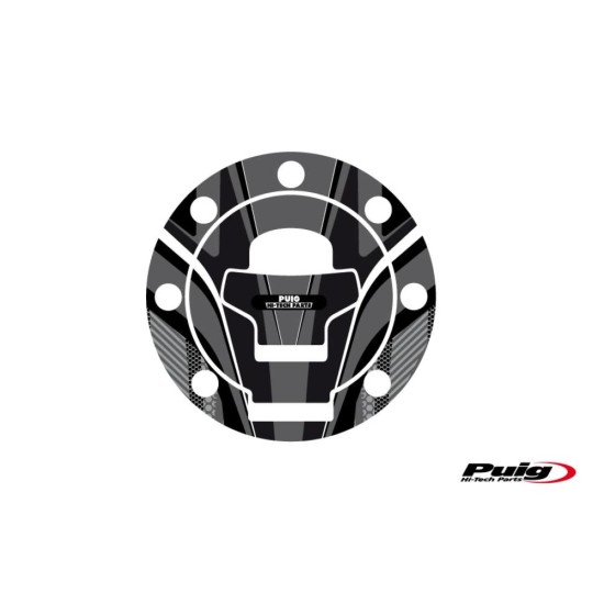 Καλύμματα καπακιών ρεζερβουάρ Radikal, γκρι, PUIG 6316U SUZUKI: DL1000 V-STROM 2002, DR800 1996-97, GS500E 1996-99
