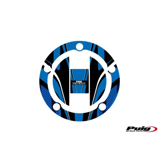 Κάλυμμα καπακιού ρεζερβουάρ Radikal, μπλε, PUIG 6318A SUZUKI: DL250 V-STROM 2017-23, GSX-R1000 2015-16, GSX-R250 2017-19