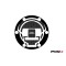 Naked Fuel Cap Covers Grey PUIG 6824U BMW: R1200GS 2013-16, R1200R 2015-18, R1200RS 2015-18