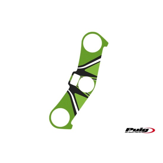 Προστατευτικό τιμονιού Radikal, πράσινο, PUIG 6945V KAWASAKI: ZX-6R NINJA 2003-04