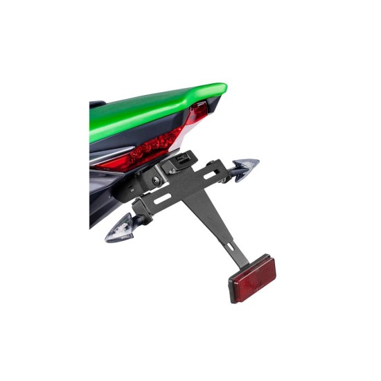 Βάσεις πινακίδων κυκλοφορίας PUIG, μαύρες 7102N KAWASAKI: Z1000 2014-20, Z1000R 2017-20, Z1100 2026-