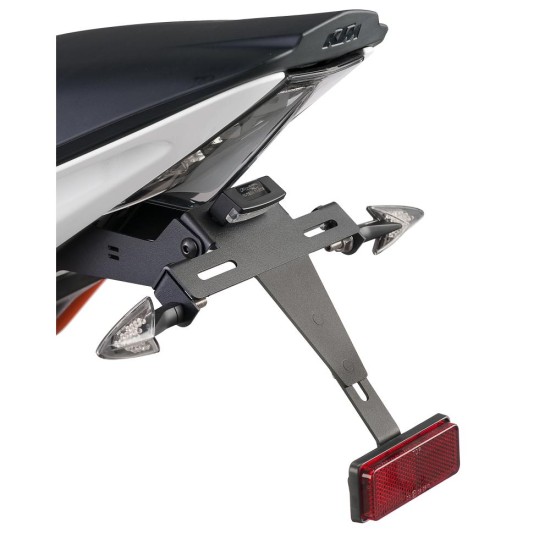 Βάσεις πινακίδων κυκλοφορίας PUIG, μαύρες 7107N KTM: RC125 2014-21, RC390 2014-21 Βάσεις πινακίδων κυκλοφορίας PUIG, μαύρες 7107N KTM: RC125 2014-21, RC390 2014-21