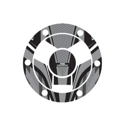 Καλύμματα καπακιών ρεζερβουάρ Radikal, γκρι, PUIG 9053U TRIUMPH: SPEED TRIPLE 1050 R 2016-17, SPEED TRIPLE 1050 S 2016-20, SPEED TRIPLE 1200 RS 2021-